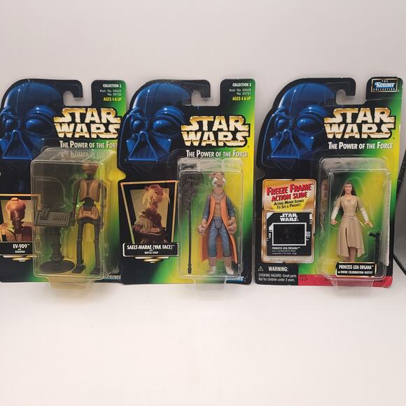 Star Wars The Power of the Force EV9D9 Saelt Maree Leia New in Packaging - Picture 1 of 8